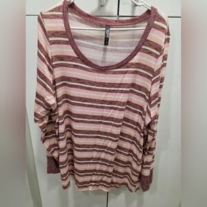 Torrid Striped Long Sleeve Top